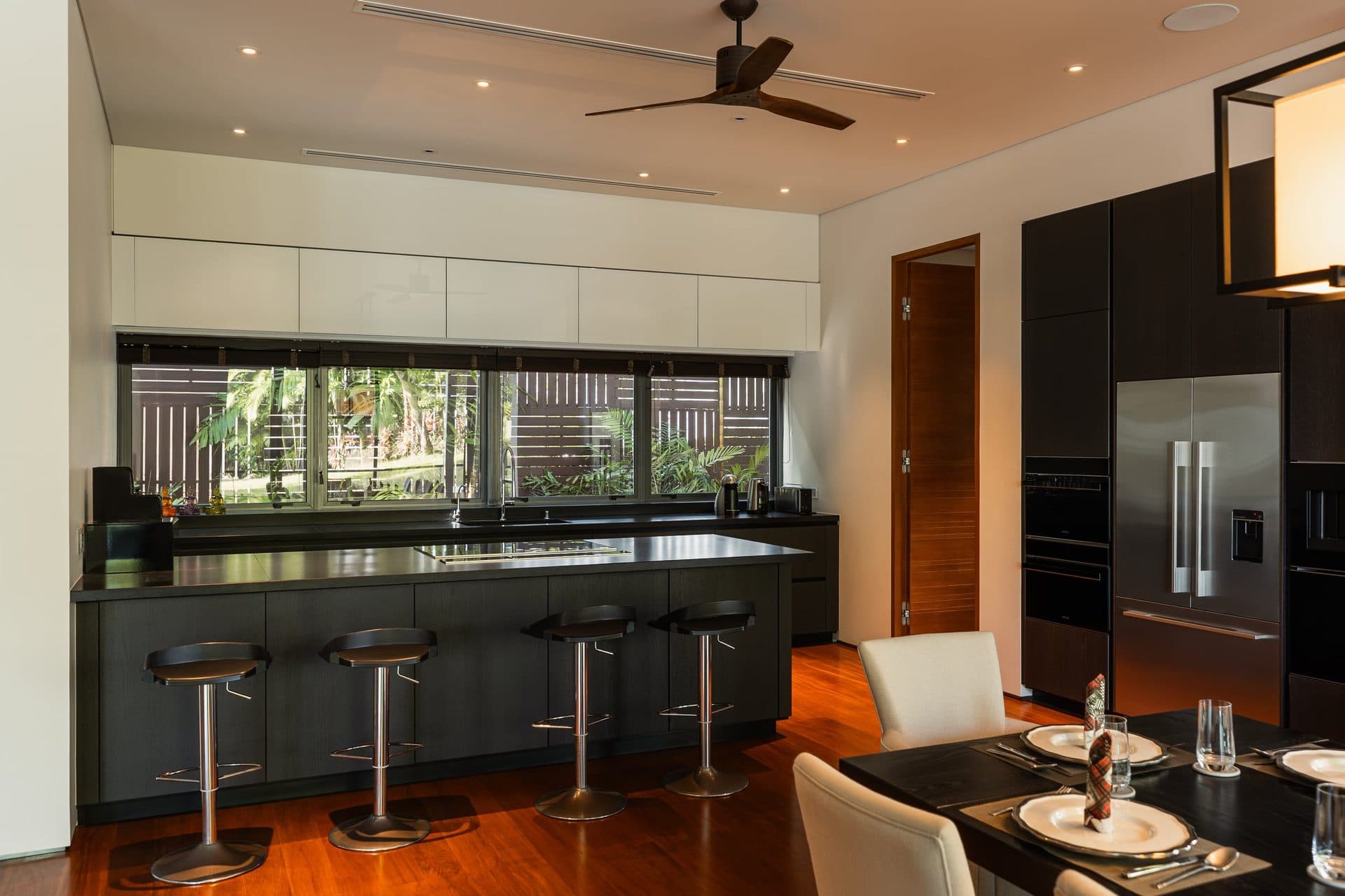 Dining with sea views